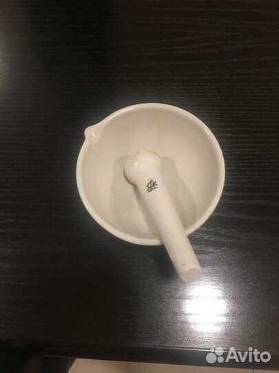 Ступка малая фарфоровая аптечная раритет
