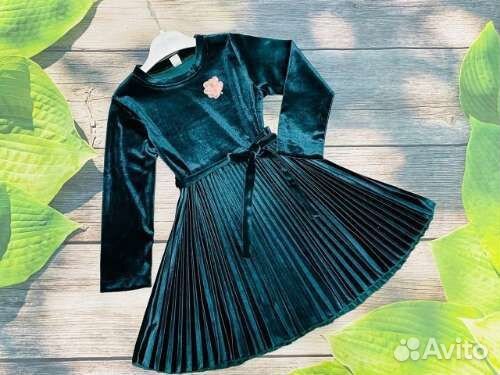 Family look платья мама-дочка велюр