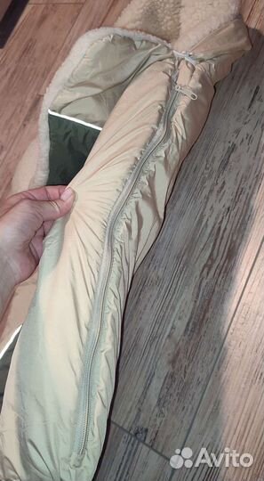 Конверт зимний на овчине в коляску или санки