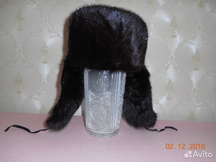 Шапка-ушанка норковая