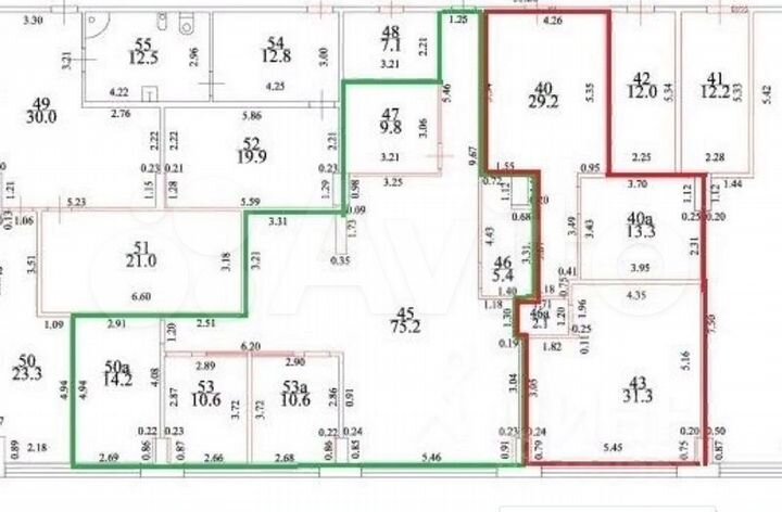 Сдам офисное помещение, 52 м²