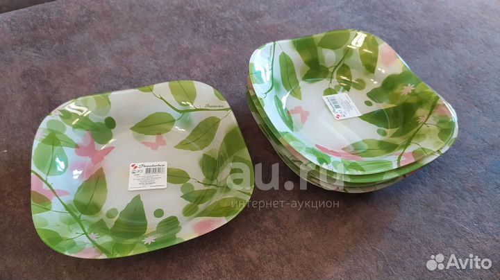 Тарелки Батерфляйс, прочные, 6 шт