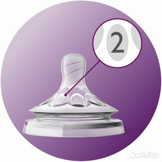 Соски бутылочные Philips Avent Natural SCF042/27