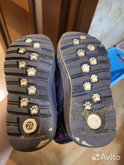 Сноубутсы для девочки ботинки Котофей 27 размер