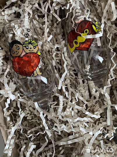 Бокалы, свадебные бокалы, подарок