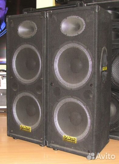 Колонки Dj-Tech 800+800W 2ш Pro-212\8 TOP Акустика