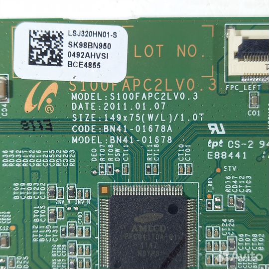 BN41-01678A S100fapc2LV0.3 samsung UE32D5000PW