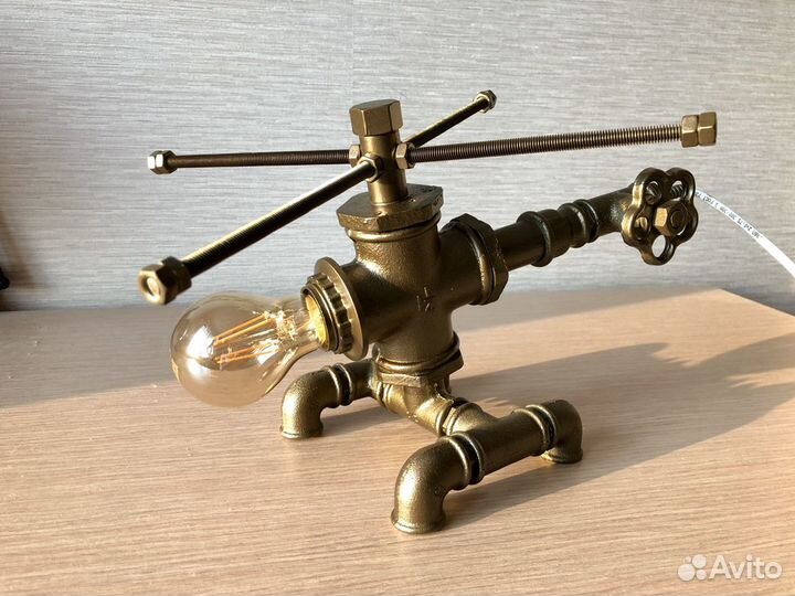 Светильник вертолет лофт