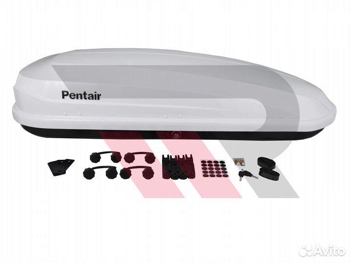 Бокс на крышу 450л PT-5712 Белый Pentair