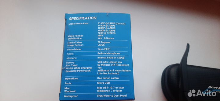 Очки с видеокамерой aimcam strike