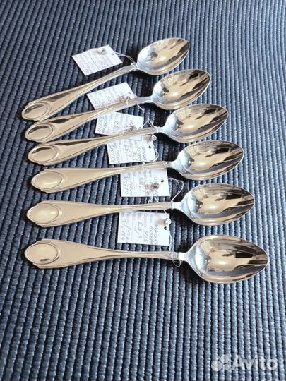Серебряные чайные ложки 925-я проба,комплект