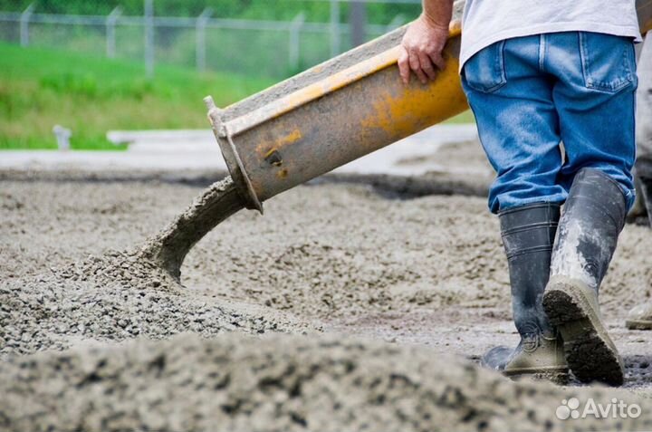 Бетон M300. Зaливкa. Дocтавка. от 3 куб