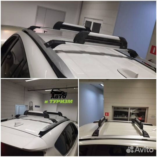 Багажник на рейлинги аэро без выступа Toyota Rav 4