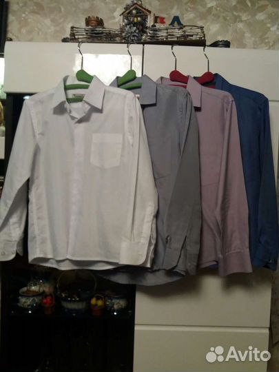 Рубашки школьные 4шт пакетом 134