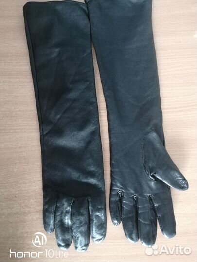 Перчатки нат кожа