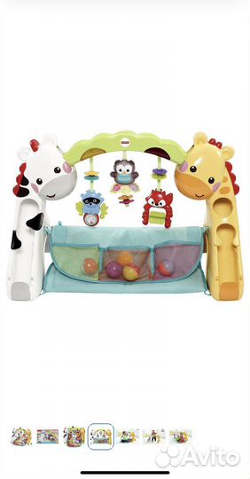 Развивающий коврик fisher price «растем вместе»