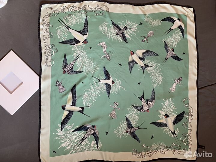 Шелковый платок lips&brain 