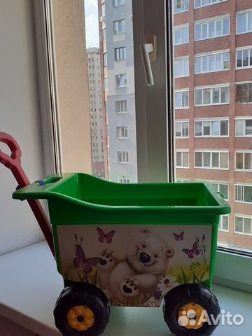 Тележка детская - контейнер для игрушек
