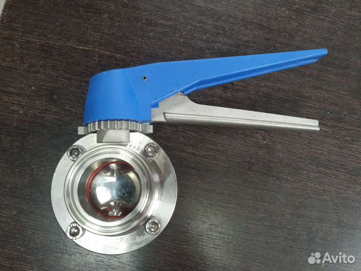 Кран бабочка кламп 2 с плавной регулировкой