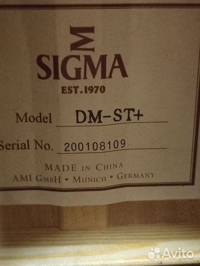 Sigma dm-st+