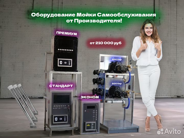 Оборудование для мойки самообслуживания