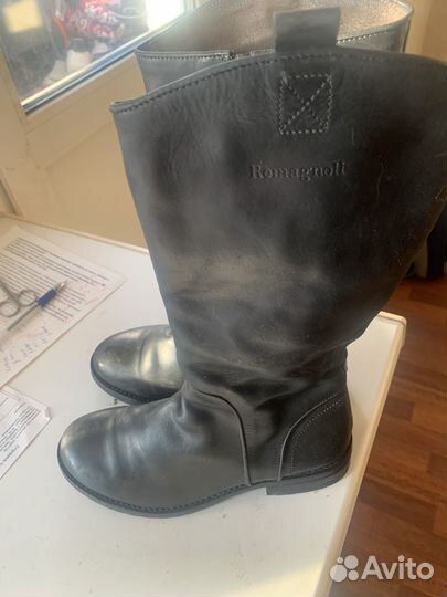 Детские итальянские кожаные сапоги Romagnoli 33 р