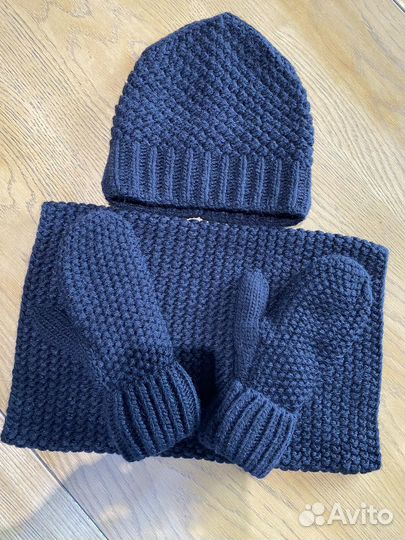 Комплект шапка и снуд женский