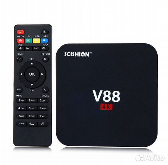 Smart tv приставка Android 8 scishion V88 4K