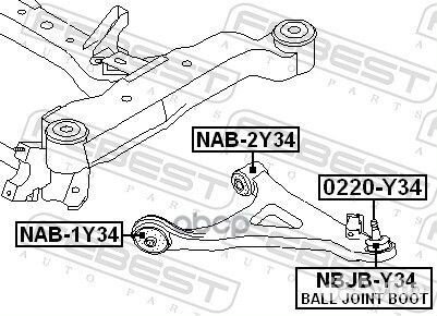 Сайлентблок переднего рычага Nissan Cabstar J200