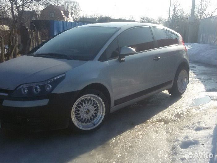 Тюнинг фара ангельские глазки, правая, citroen c4