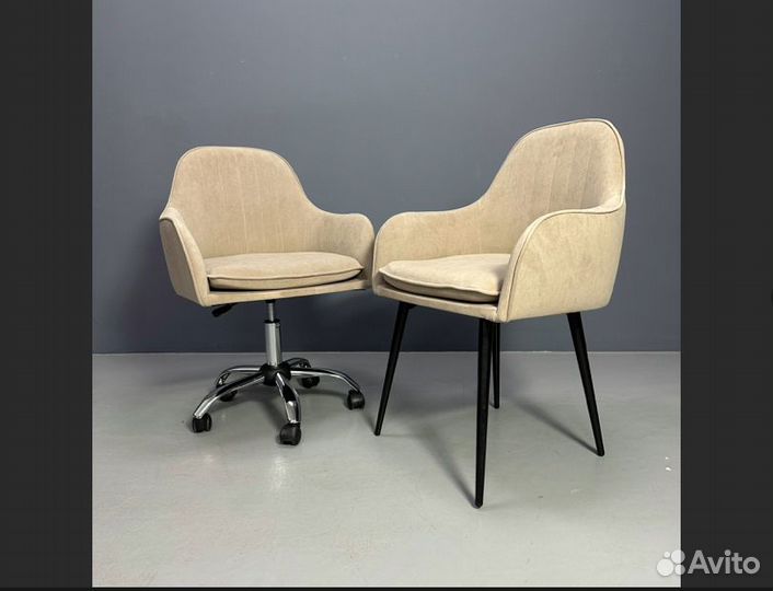 Стул компьютерный / велюр / новый