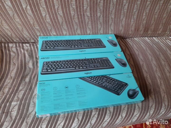 Новые мышь и клавиатура LogiTech MK120