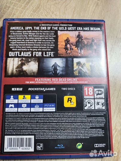 Red dead redemption 2 ps4 диск