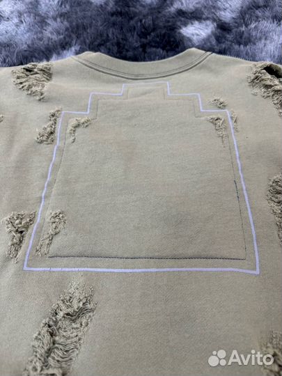 Cav Empt свитшот рваный оверсайз