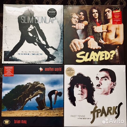 Новые пластинки:Sparks,B.May,Slade,Slim Dunlap(sl)