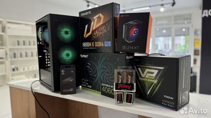 Новый Игровой пк RTX 4060/ i5 - 12400F/ SSD/ 16 Gb