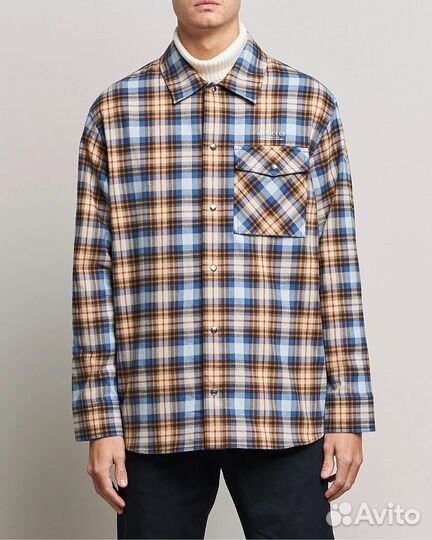 Moncler Cotton Checked Overshirt XL оригинал