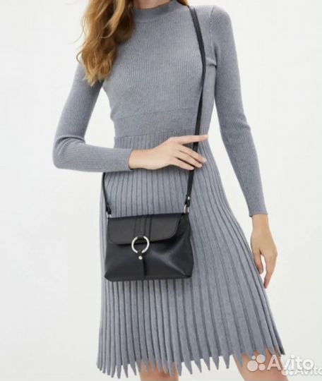 Сумка натуральная кожа черная