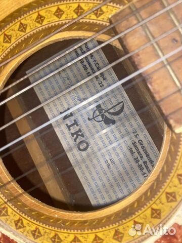 Гитара 8 струн niko из СССР реставрация объявление продам
