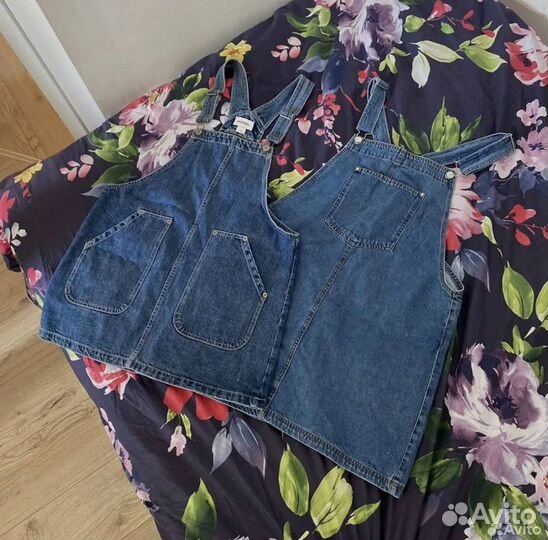 Джинсовый сарафан (деним) монки