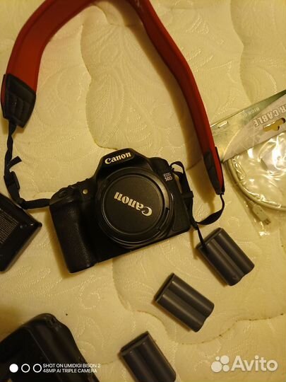 Canon 50D kit 24k кадров + бат. ручка CF, 4 акк