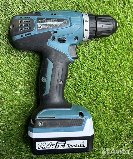 Аккумуляторная дрель шуруповерт makita df347d