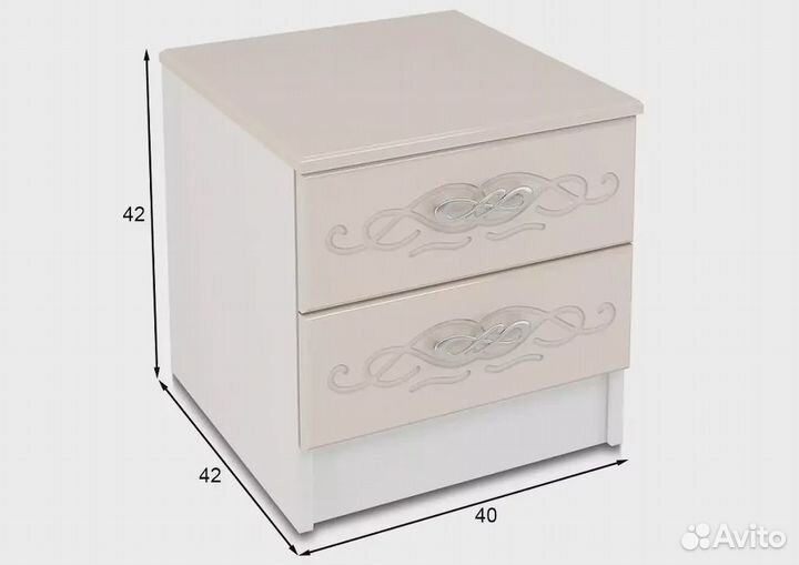 Тумба прикроватная Венеция комплект в наличии