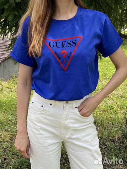 Футболка Guess, новая. Хлопок. Четыре цвета