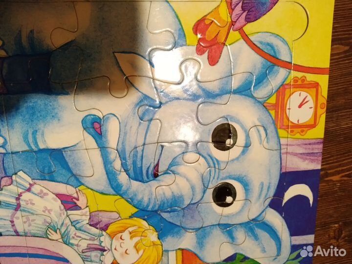 Книга А.Барто с пазлами