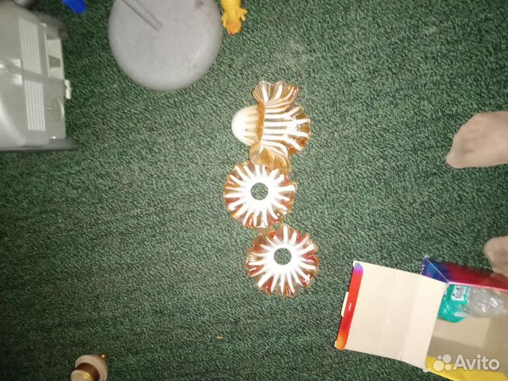 Плафоны для люстры 6 штук бу, разные