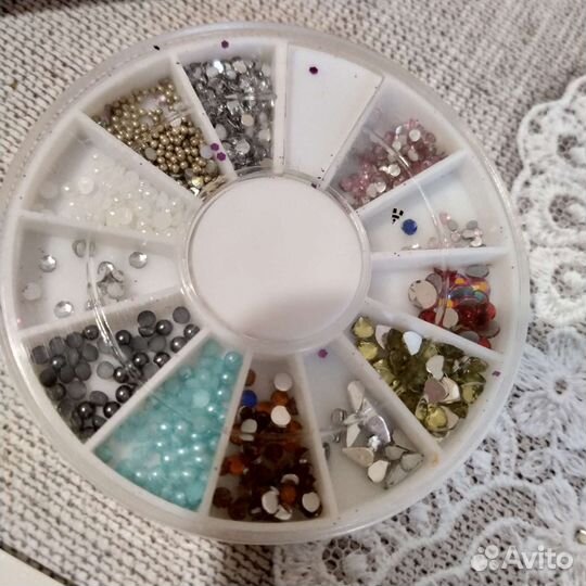 Набор для маникюра лак наклейки типсы