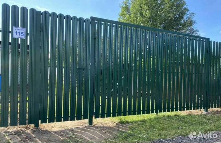 Забор металлический цена быстро