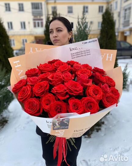 Цветы Розы букет