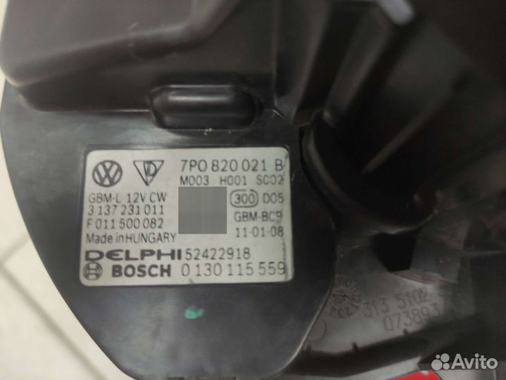 Моторчик печки touareg